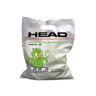 Head T.I.P. Green x 72 Tennisbälle / Polybag