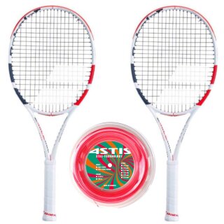 Babolat Pure Strike Tour 2019 x 2 + Astis 200 m-Rolle