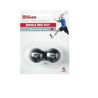 Wilson Staff Squash 2 Ball Blue Dot x 2