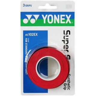 Yonex Super Grap 3 pack Red