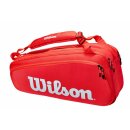 Wilson Super Tour 6 Pack Red Tennistasche