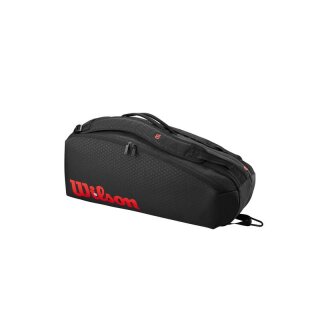 Wilson Clash V3 6 Pack Racquet Bag Black/Infrared