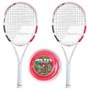 Babolat Pure Strike Team 2019 x 2 + Astis 200 m-Rolle