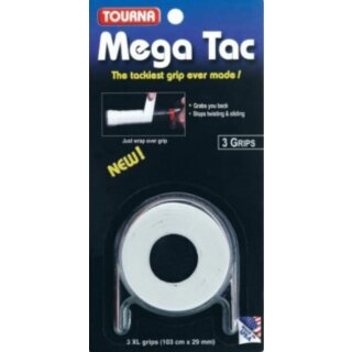 Tourna Mega Tac 3 Pack White