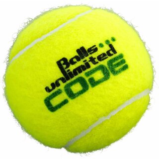 Balls Unlimited Code Green gelb x 60 Trainerbälle drucklos