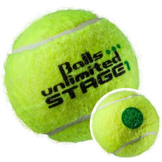 Balls Unlimited Stage1 Green x 60 Kids Tennisbälle