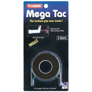 Tourna Mega Tac 3 Pack Black