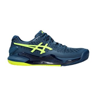 Asics Gel Resolution 9 Clay Mako Blue/Safety Yellow Men