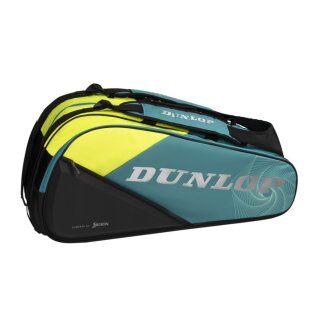 Dunlop SX Performance 12 Racket Bag Teal/Black/Yellow