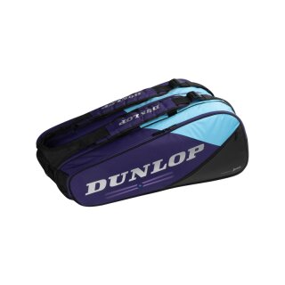 Dunlop FX Performance 12 Racket Bag Violet/Black/Cyan