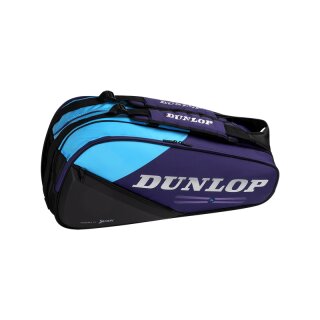 Dunlop FX Performance 8 Racket Bag Violet/Black/Cyan