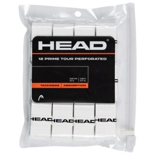 Head Prime Tour Perforated 12 Pack White Overgrip