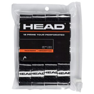 Head Prime Tour Perforated 12 Pack Black Overgrip