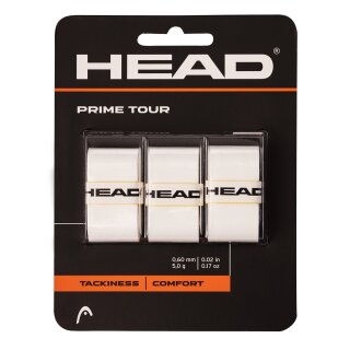 Head Prime Tour Perforetde 3 Pack White Overgrips