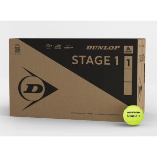 Dunlop Stage 1 green x 72 Methodikbälle